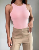 Body Manga Sisa Escote Arco En Espalda