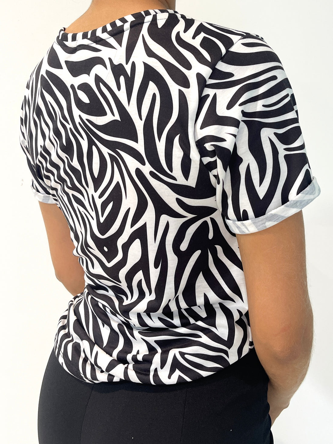 Camiseta Manga Corta Cuello Redond Print