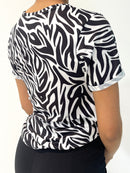 Camiseta Manga Corta Cuello Redond Print