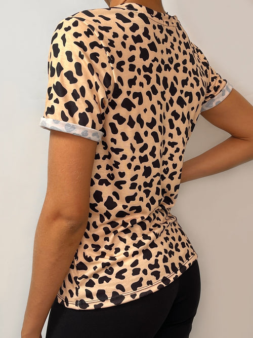 Camiseta Manga Corta Cuello Redond Print