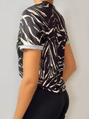 Camiseta Manga Corta Cuello Redond Print