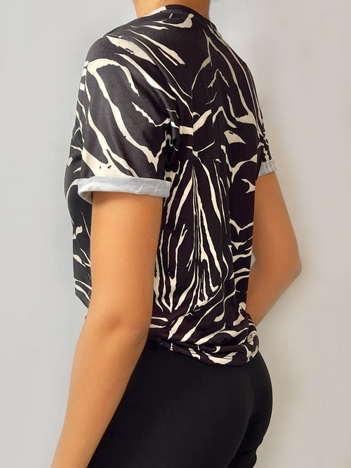 Camiseta Manga Corta Cuello Redond Print