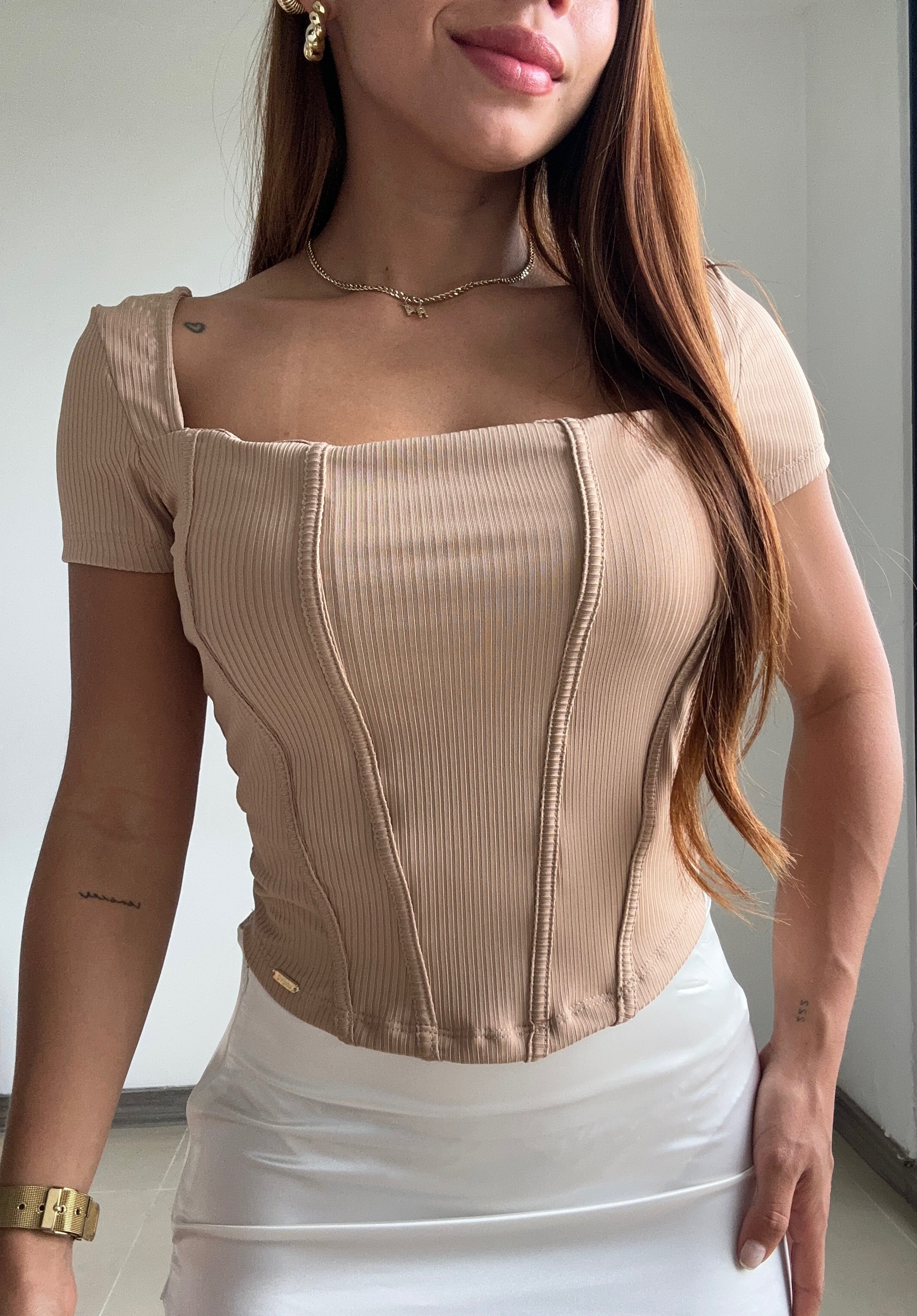 Blusa Corta Manga Corta