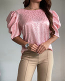 Blusa Manga Bombacha Resorte Vertical