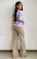 Blusa Manga Bombacha Resorte Vertical