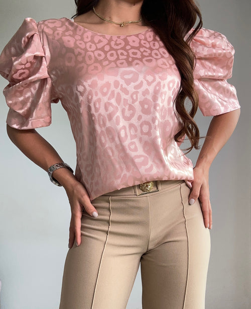 Blusa Manga Bombacha Resorte Vertical