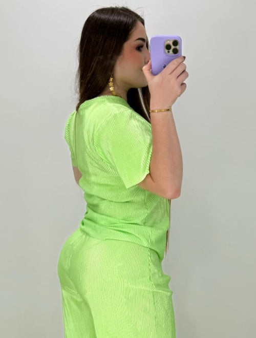 Blusa Manga Corta Cuello Redondo