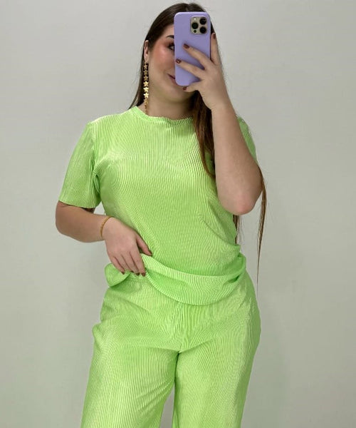 Blusa Manga Corta Cuello Redondo