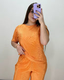 Blusa Manga Corta Cuello Redondo