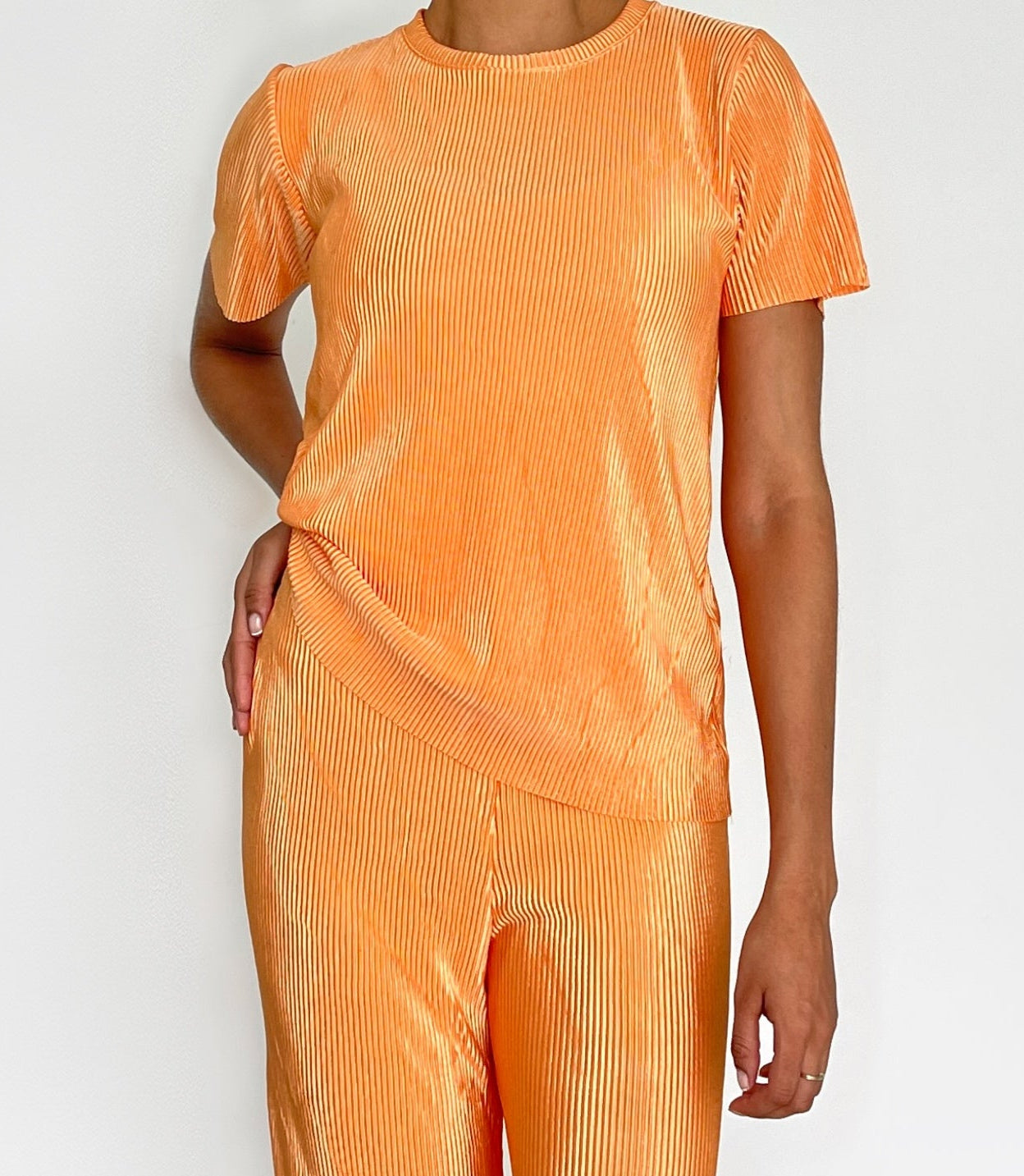 Blusa Manga Corta Cuello Redondo