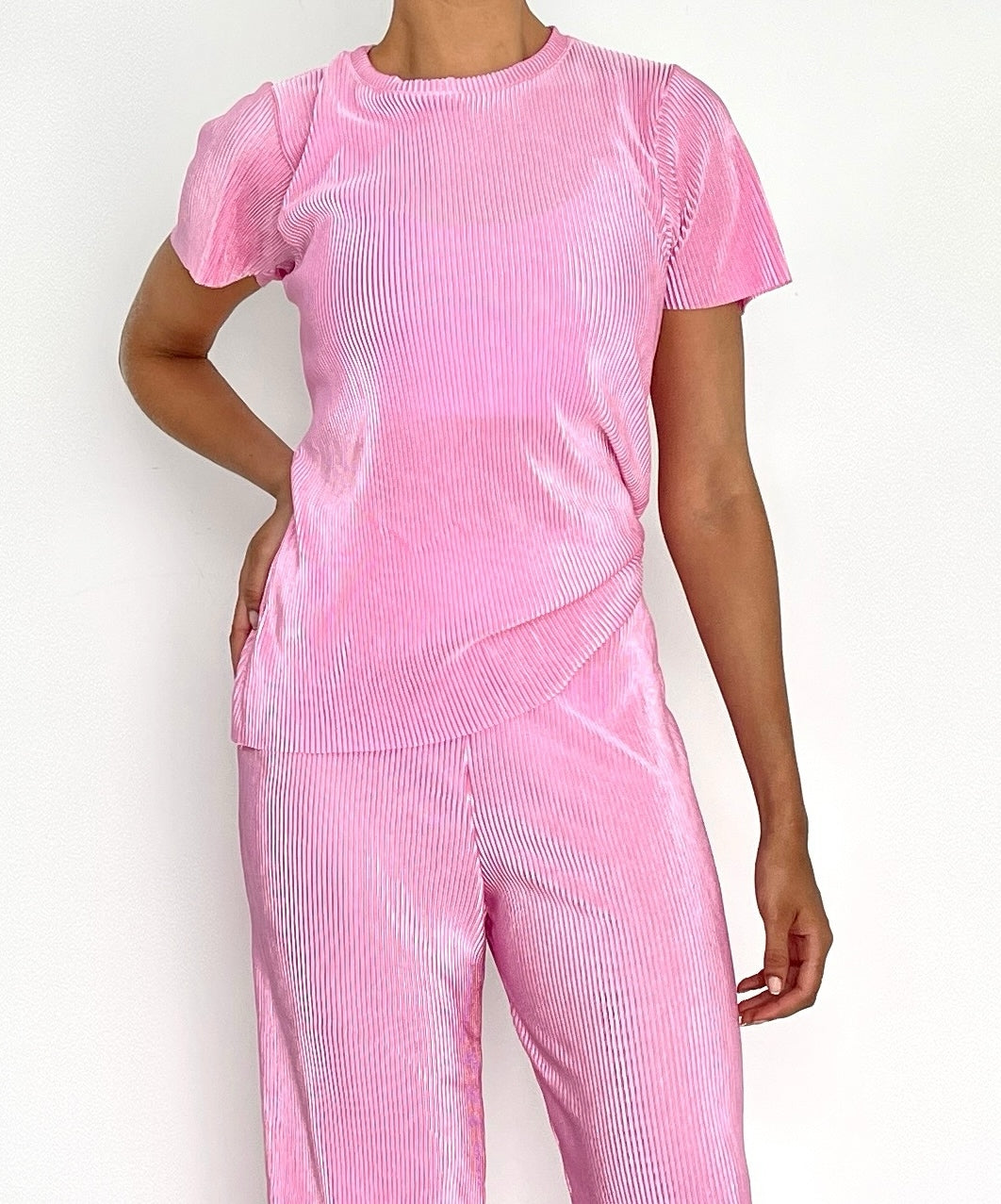 Blusa Manga Corta Cuello Redondo