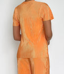 Blusa Manga Corta Cuello Redondo