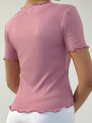 Blusa Runche En Las Mangas Y Cuello Plus