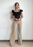 Blusa Manga Sisa Rosas