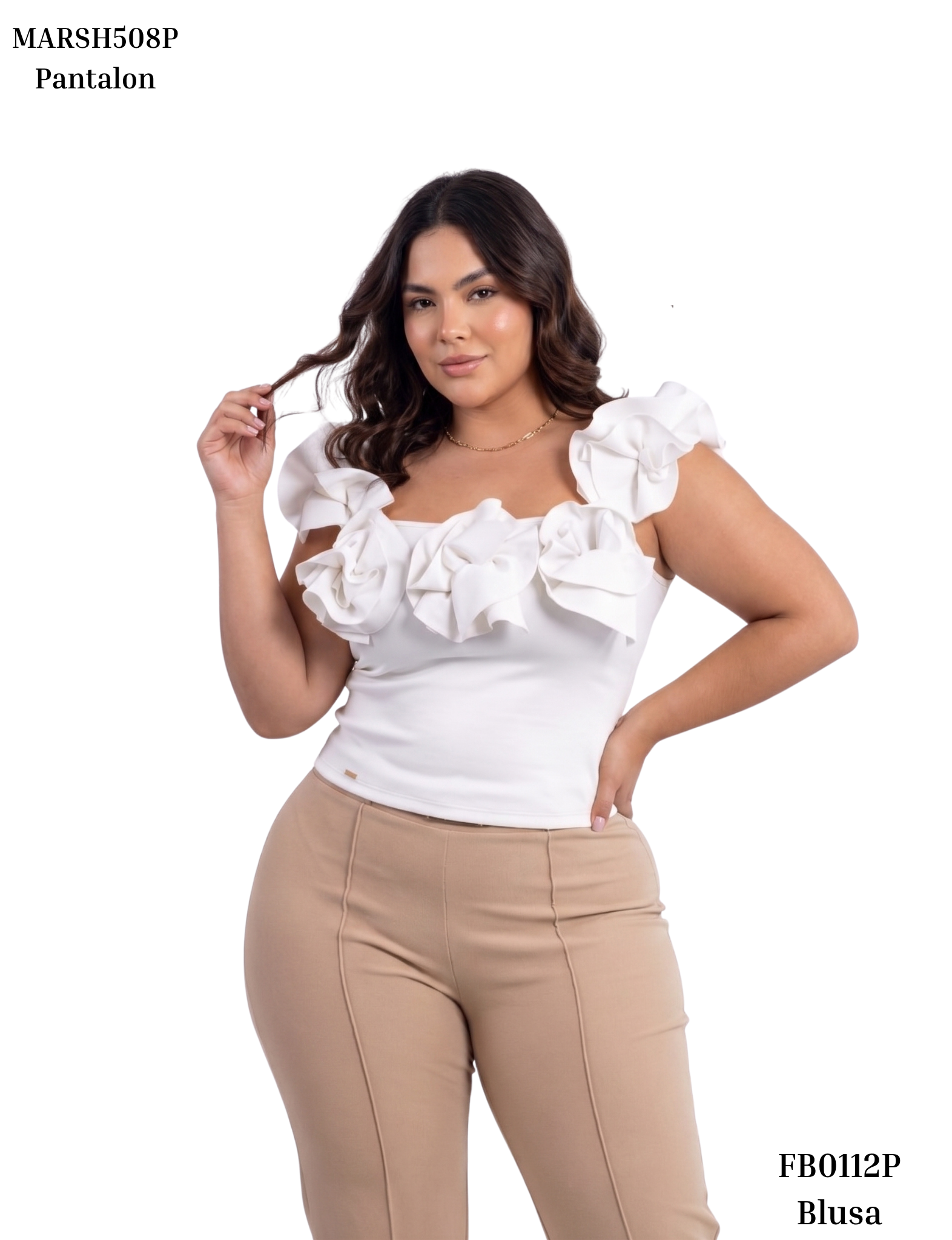 Blusa Manga Sisa Rosas