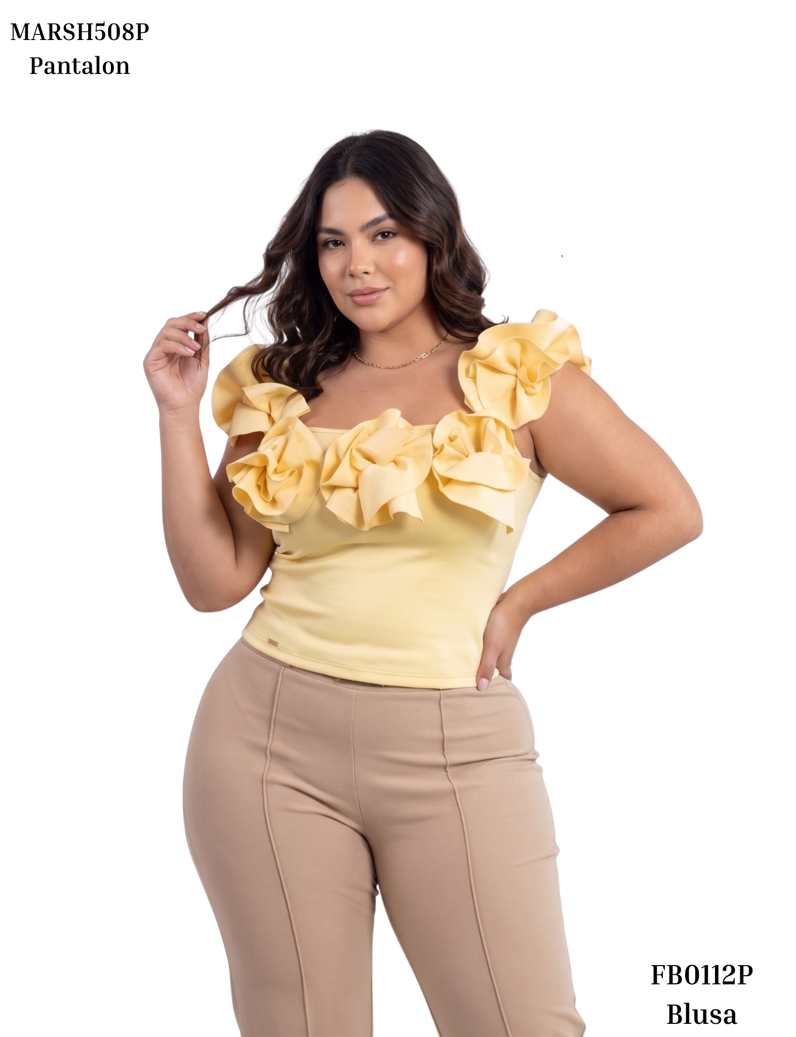 Blusa Manga Sisa Rosas