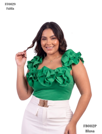 Blusa Manga Sisa Rosas
