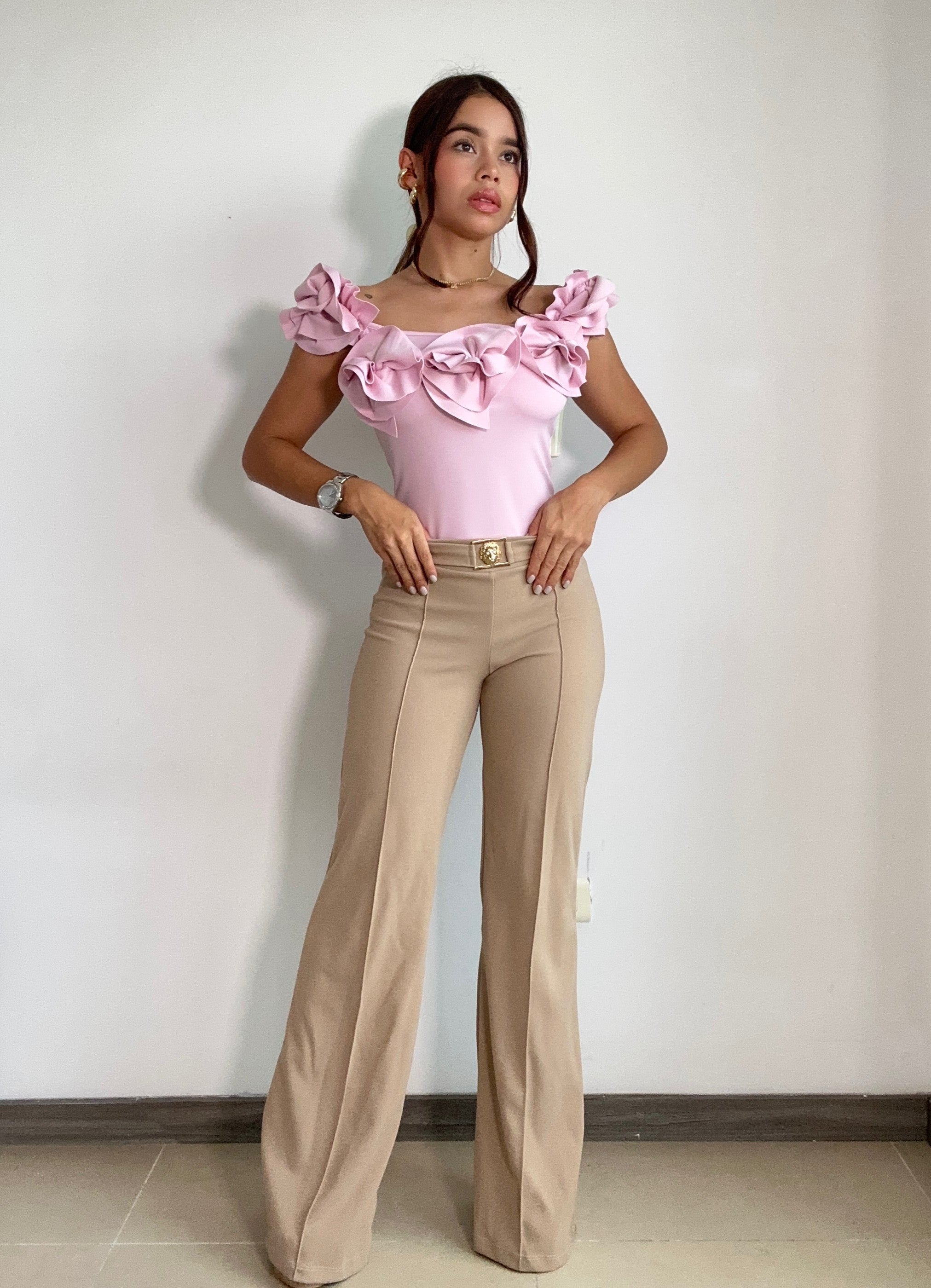 Blusa Manga Sisa Rosas