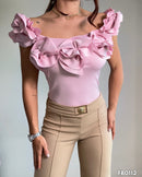 Blusa Manga Sisa Rosas