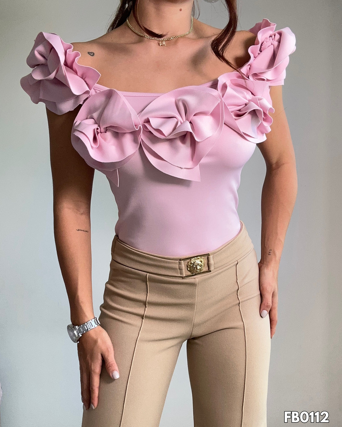 Blusa Manga Sisa Rosas