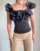 Blusa Manga Sisa Rosas