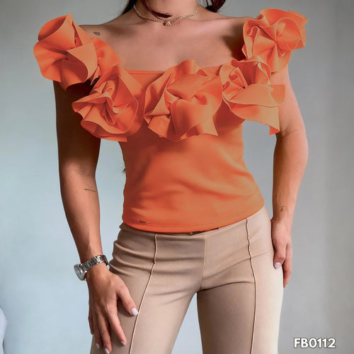 Blusa Manga Sisa Rosas