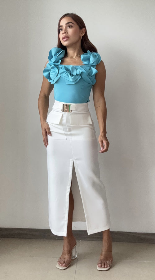 Blusa Manga Sisa Rosas