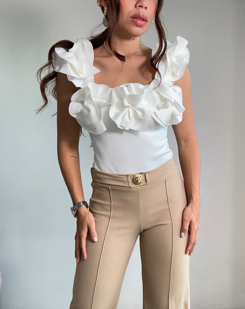 Blusa Manga Sisa Rosas