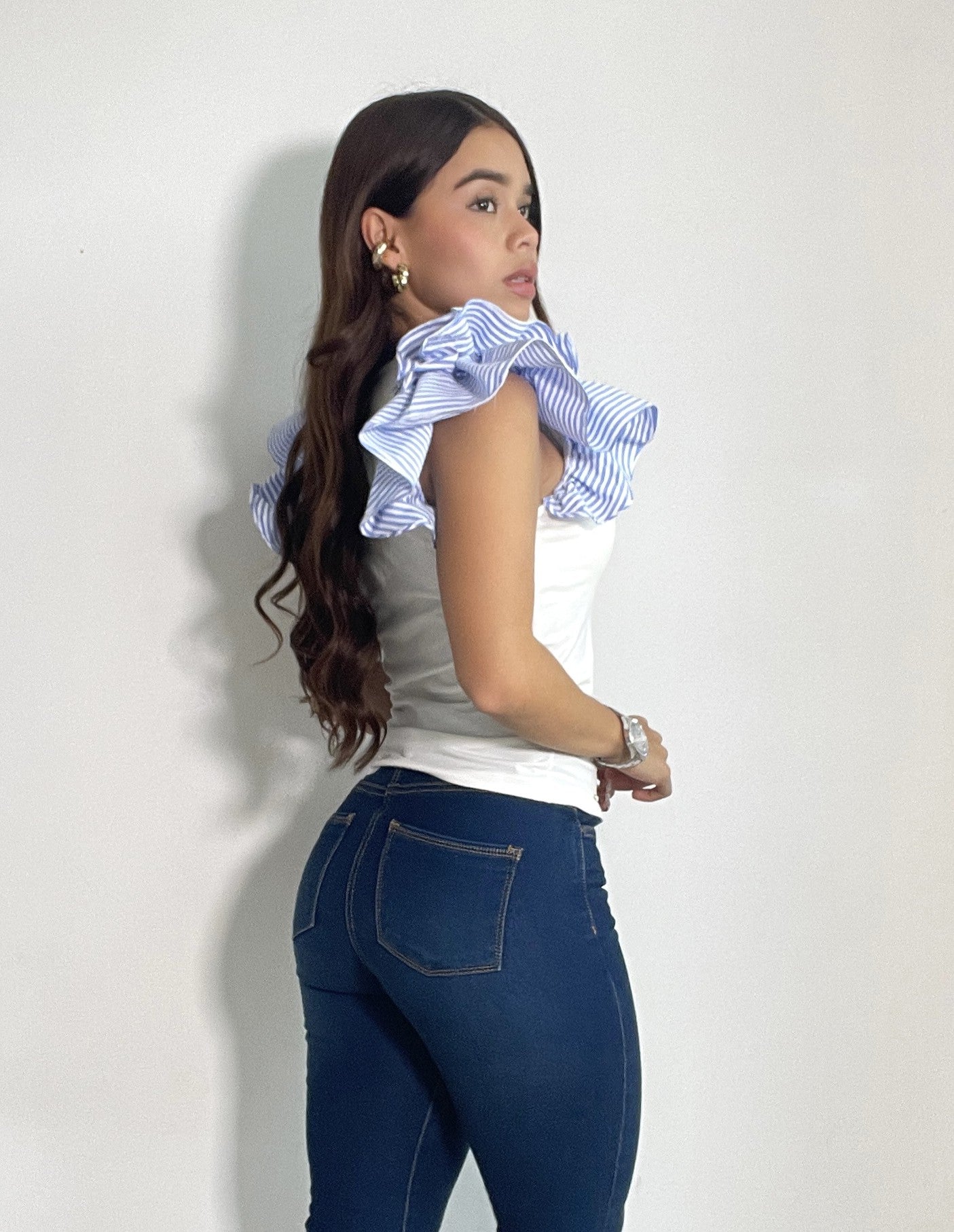 Blusa Cuello Redondo Manga Sisa Boleros