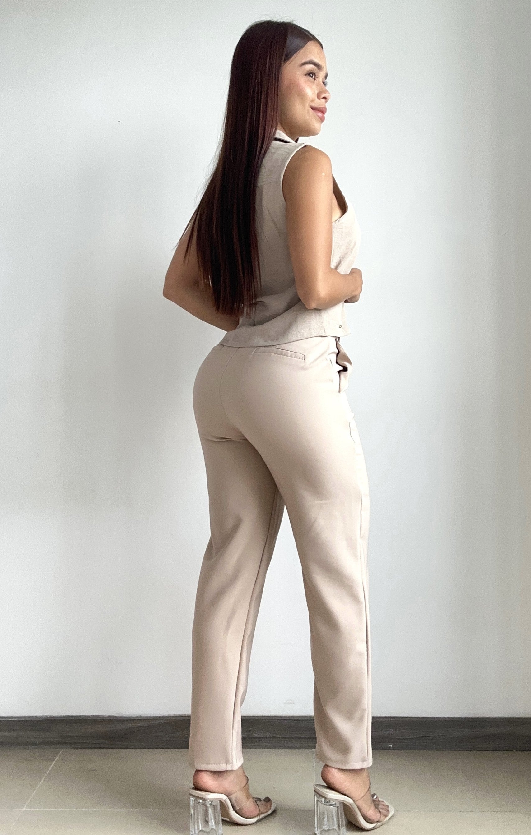 Camisa Manga Sisa Escote En V Botones