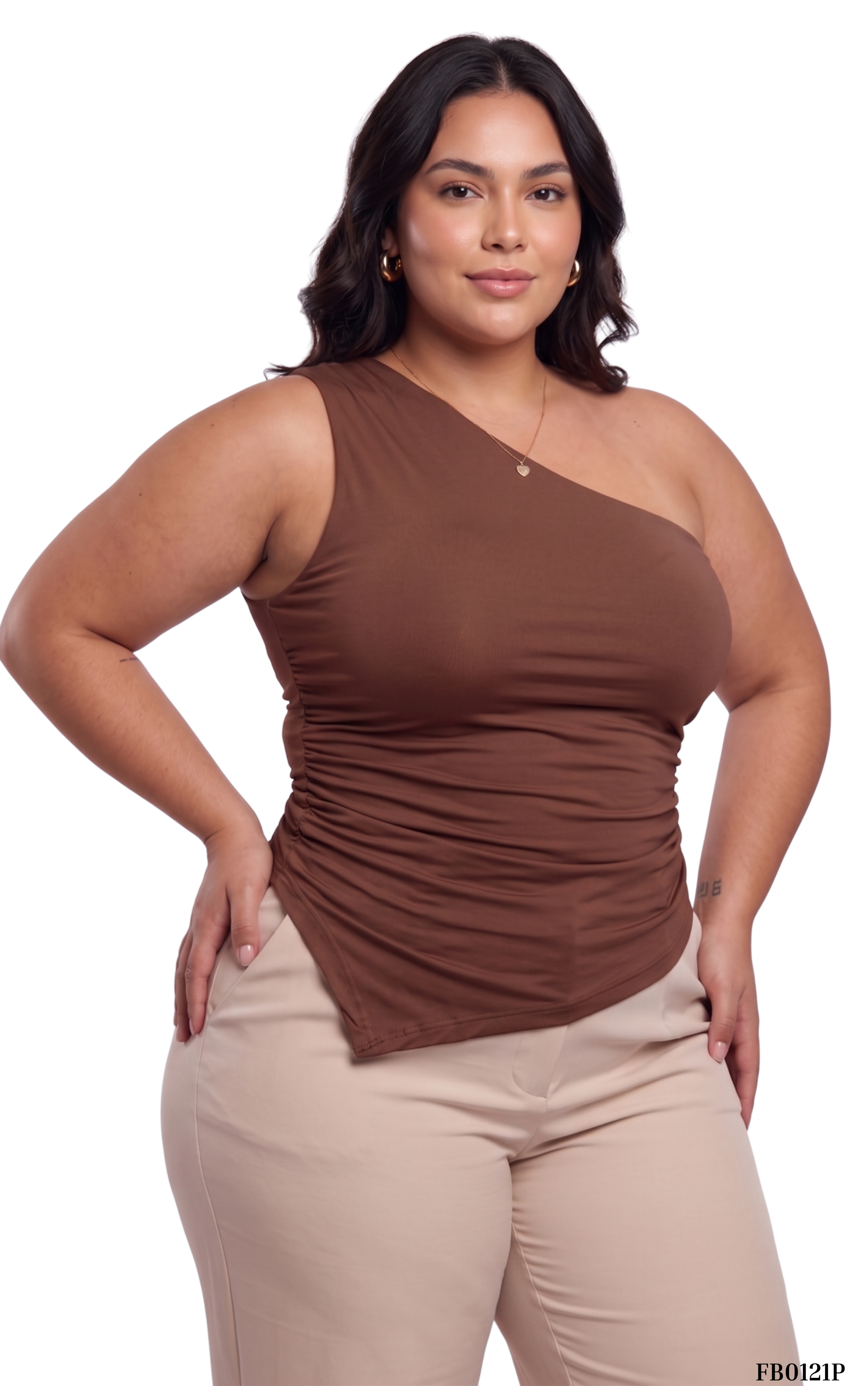 Blusa Asimetrica Zurcido Lateral