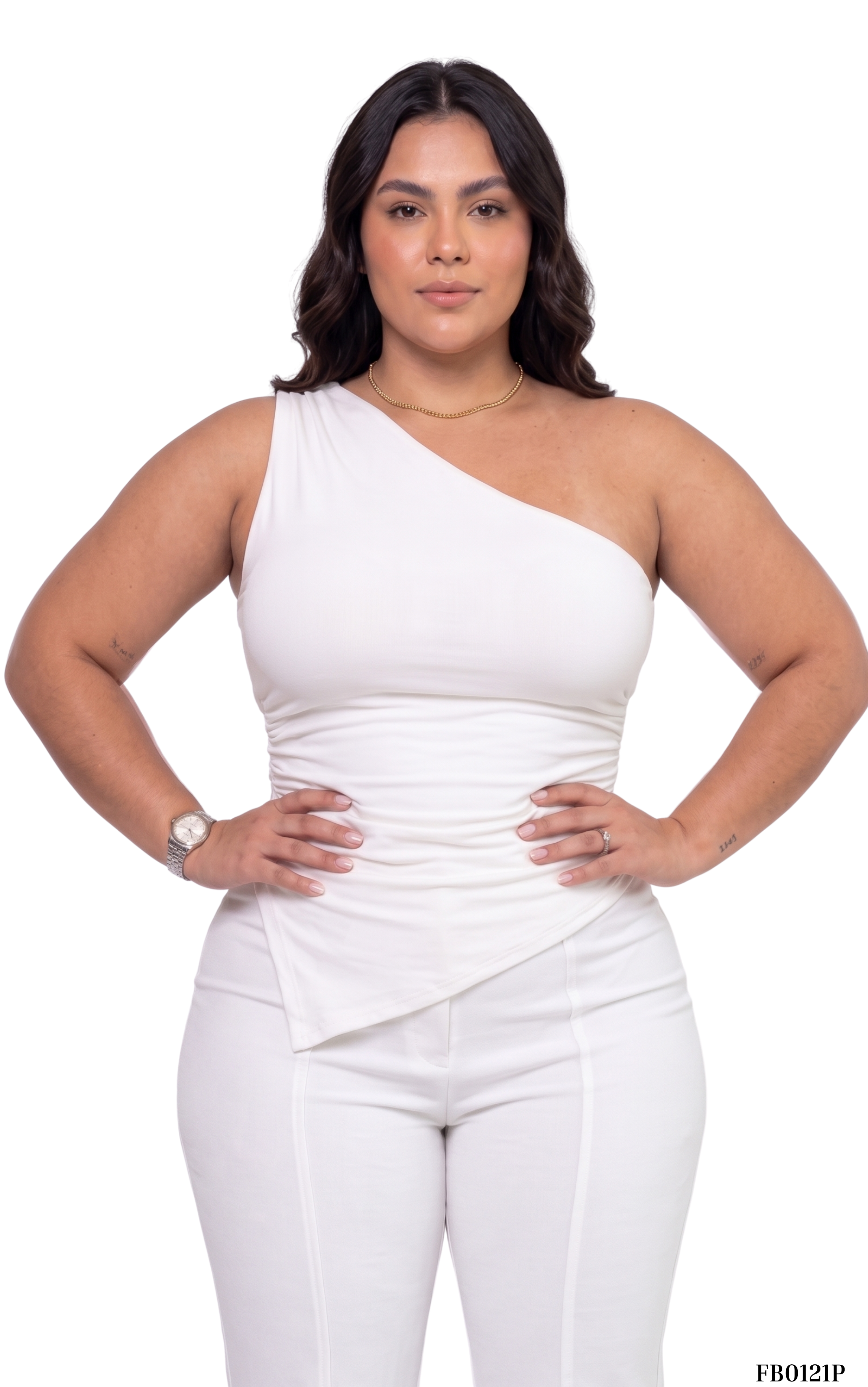 Blusa Asimetrica Zurcido Lateral