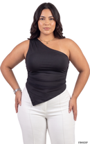 Blusa Asimetrica Zurcido Lateral