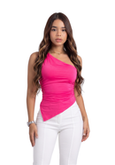 Blusa Asimetrica Zurcido Lateral