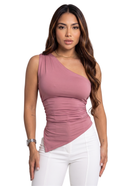 Blusa Asimetrica Zurcido Lateral