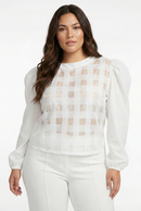 Blusa Manga Larga Cuadros