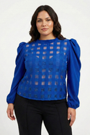 Blusa Manga Larga Cuadros