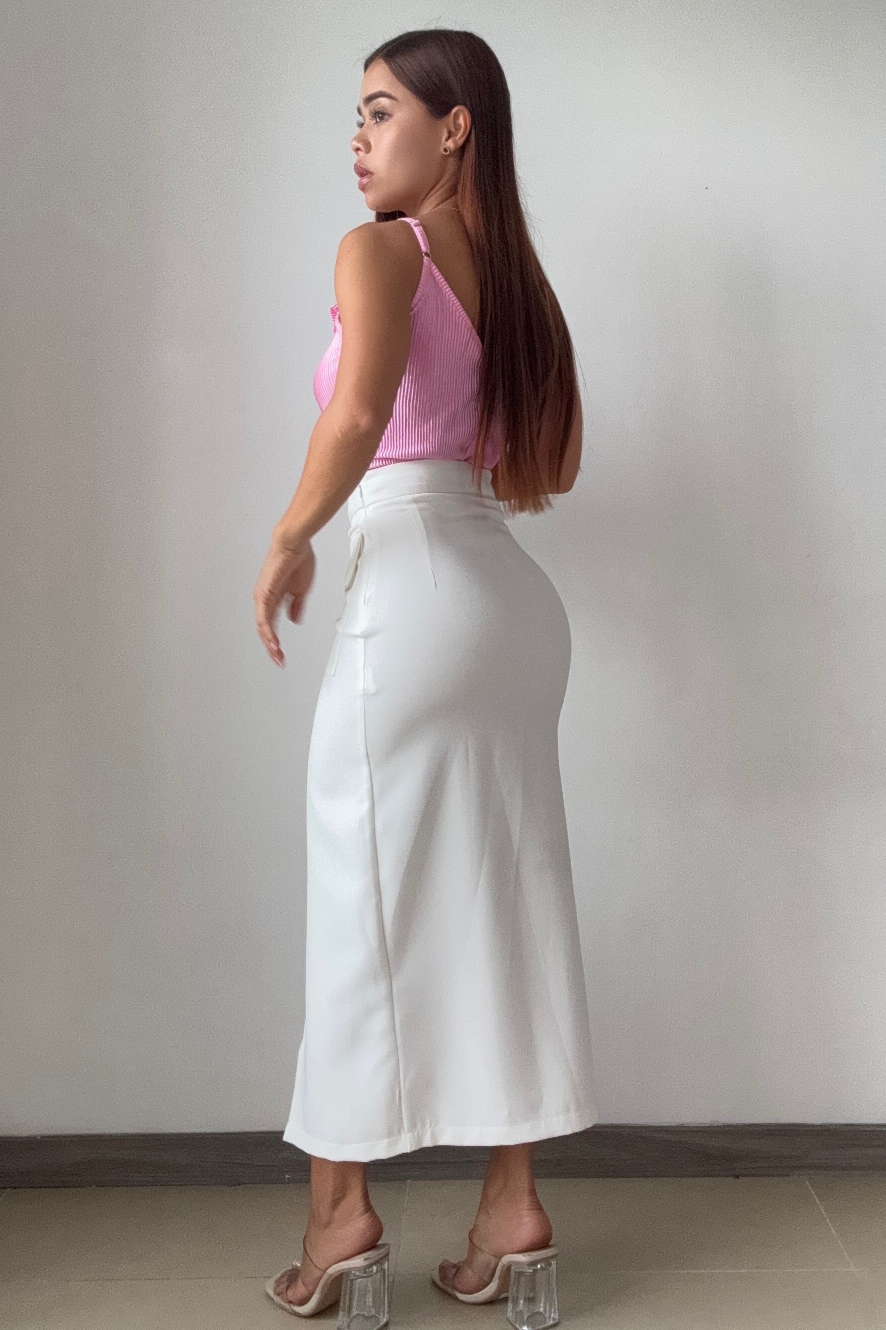 Blusa Tiras Escote En V Volantes Plisado