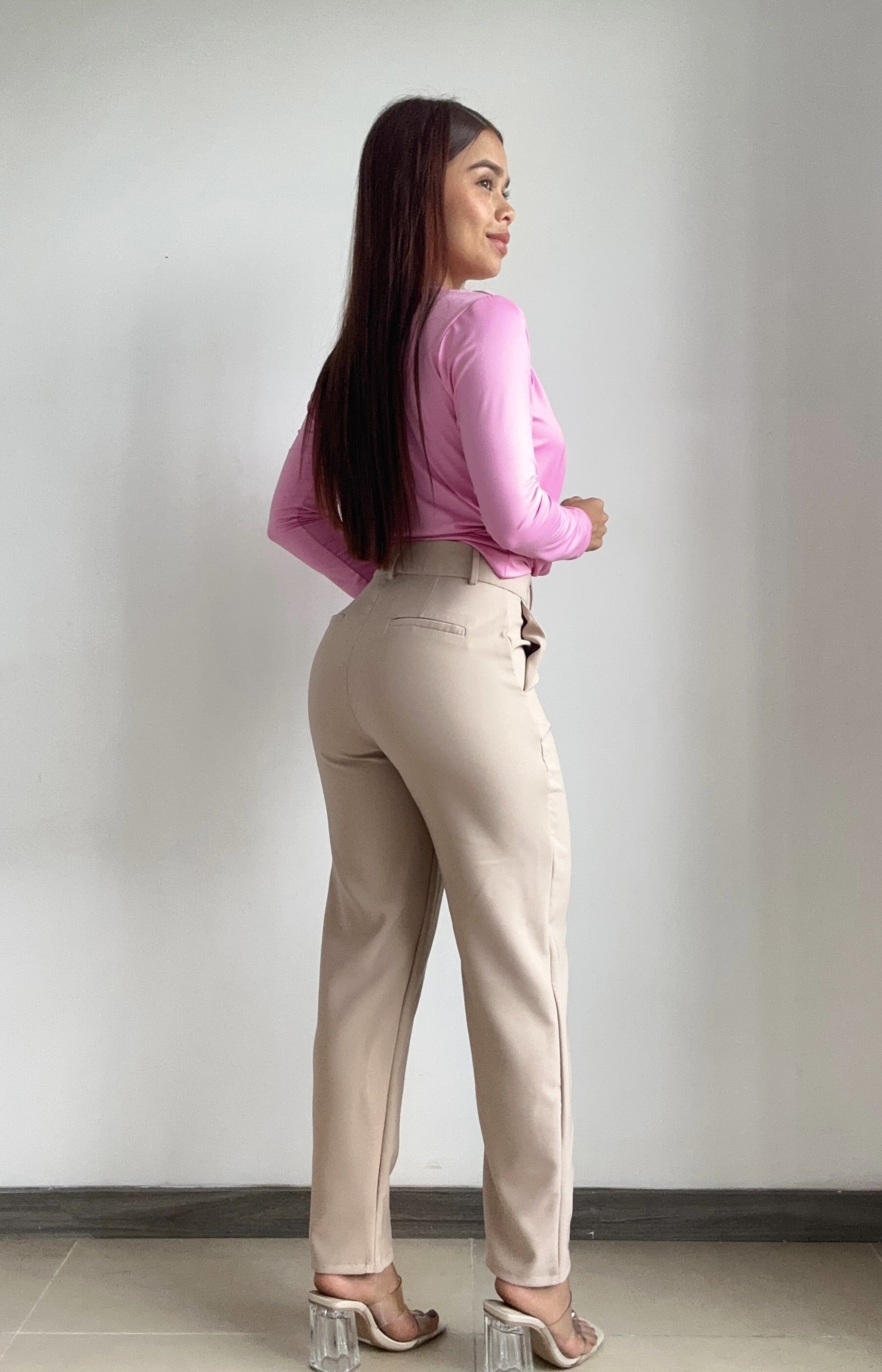 Blusa Manga Larga Escote En V Profundo