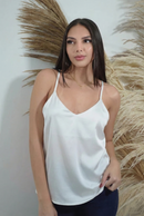 Blusa Tiras Satin