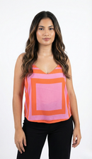 Blusa Tiras Estampada