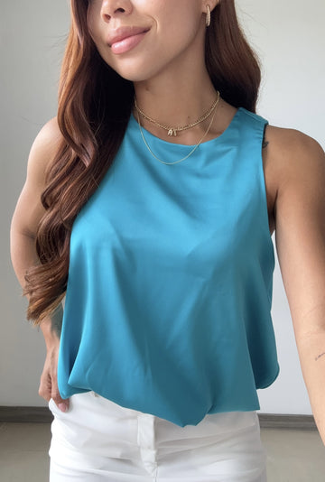 Blusa Corta Manga Sisa Tipo Globo