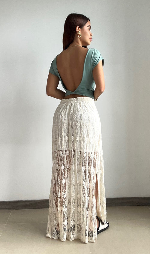 Blusa Manga Corta Cuello Redondo