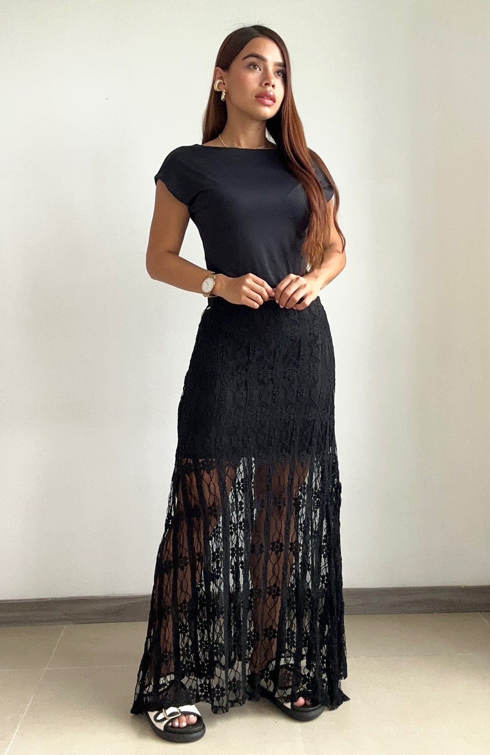 Blusa Manga Corta Cuello Redondo