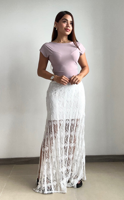 Blusa Manga Corta Cuello Redondo