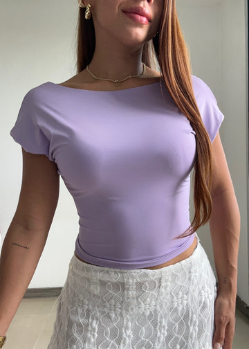 Blusa Manga Corta Cuello Redondo