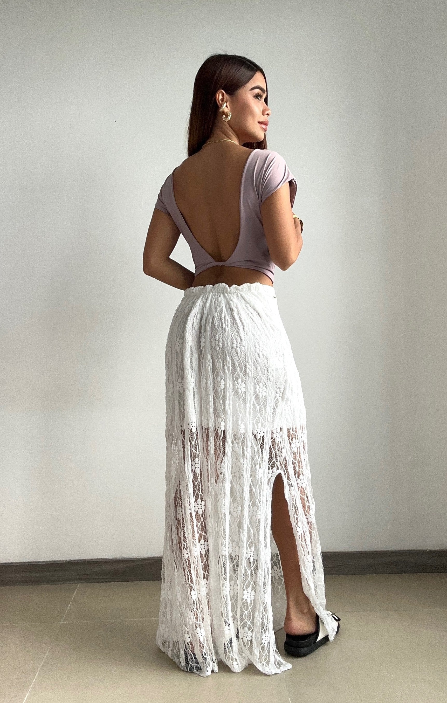 Blusa Manga Corta Cuello Redondo