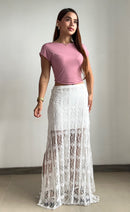 Blusa Manga Corta Cuello Redondo