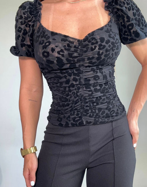 Blusa Manga Corta Cuello Cuadrado