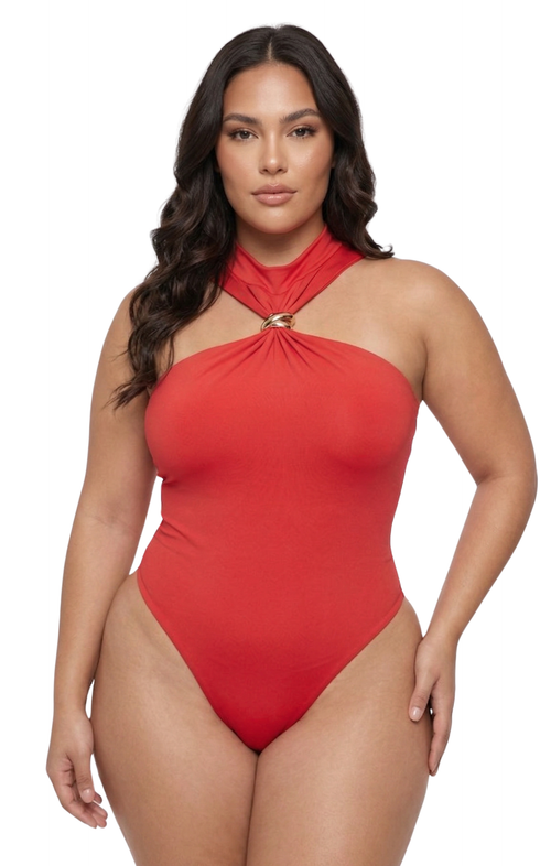 Body Cuello Halter Herraje Frontal